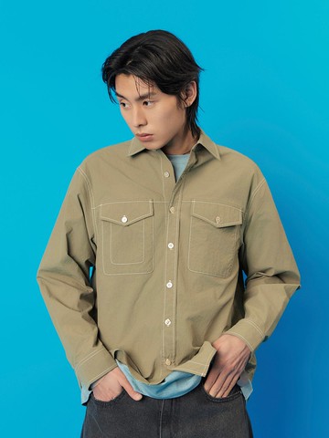 COMFY NYLON 2PK SHIRTS (KHAKI)