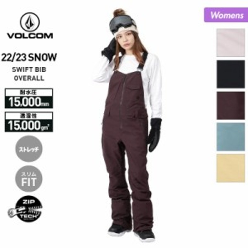 22-23 VOLCOM スノーボード レディース ビブパンツ Mサイズ
