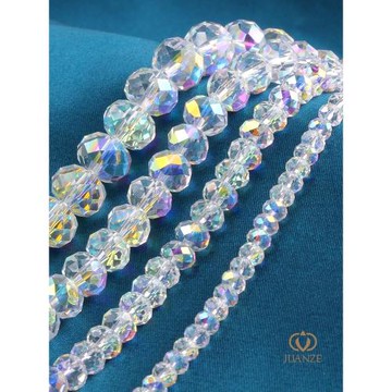 奧地利水晶ab彩精品仿進口扁珠車輪珠手工diy項鏈材料飾品配件