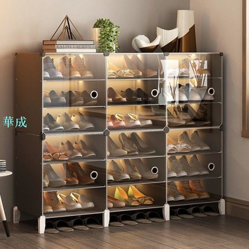 鞋架 置物架 收納架 鞋盒 鞋櫃 【過年也出貨】簡易透明鞋架子家用進門口防塵多功能置物多層鞋櫃