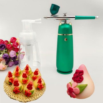 壽桃花饃餑餑電手動噴粉瓶面點包子饅頭家用烘焙蛋糕上色專用噴槍