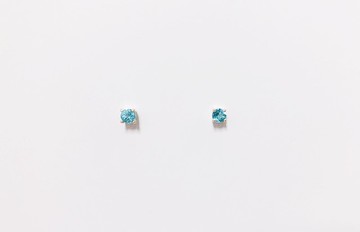 磷灰石耳針 925純銀 手工鑲嵌