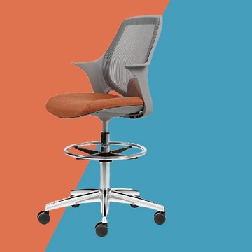 CO Chair五星高腳｜協作空間辦公椅 橘色