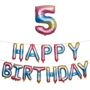 生日字+數字氣球組【台灣現貨】 B238 生日派對 場地佈置 會場裝飾 慶生 閏蜜 歲數 生日氣球 派對氣球 生日佈置