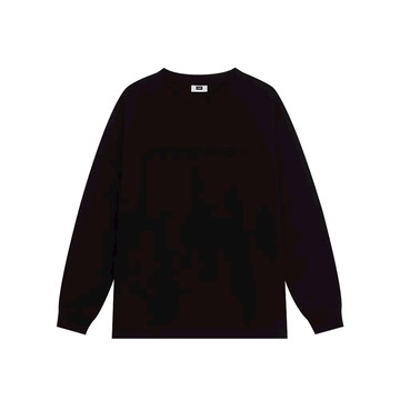 韓國 ept 浮雕 LOGO 長袖T 黑 - XL