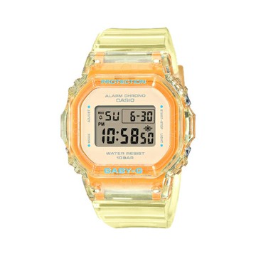 CASIO卡西歐G-SHOCK BGD-565SJ-9 夏季繽紛果凍透明電子腕錶 37.9mm 黃色｜樂天全館特惠中★指定刷卡回饋10%