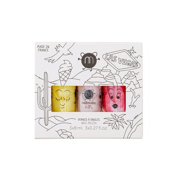 【nailmatic】水漾亮彩指甲油_拉斯維加斯(3入) (露露.伊里亞德.羅西)