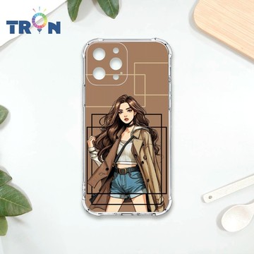 TRON IPhone 13 PRO MAX 雜誌風女孩 四角防摔 軟殼 手機殼
