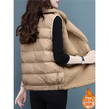 羽絨棉馬甲外套女春秋冬2025年新款洋氣外穿潮流時尚歐貨背心馬夾