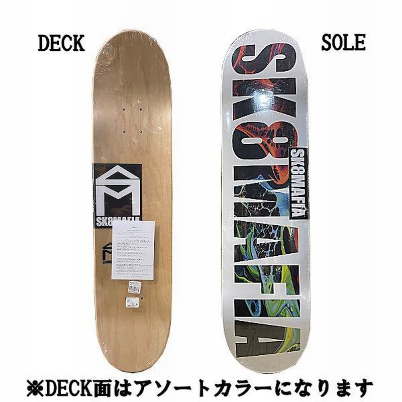 スケートマフィア SK8MAFIA SWIRL SKATEBOARD スケートボード デッキ ...