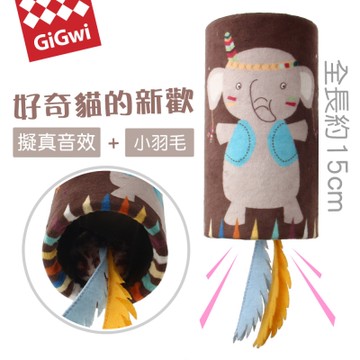 GiGwi歡樂喵喵笛-印地安大象