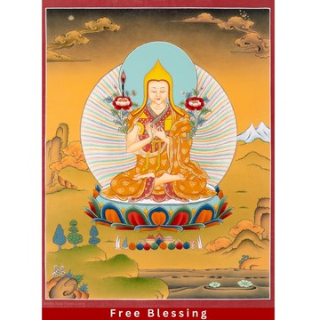 宗嘎巴唐卡 – 藏傳慈悲與治療的神聖佛陀