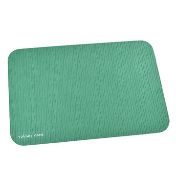 rubber anne 軟式珪藻土織物地墊  波浪活力綠  60 x 40 x 0.5cm  1個