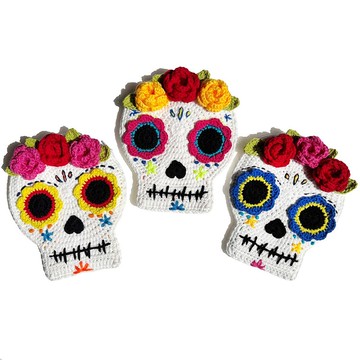 【鉤針編織小包】Sugar Skull 3D 造型 鉤針編織小包