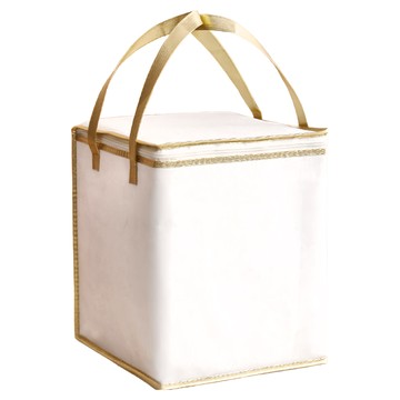 百貨King 8寸蛋糕保冰袋 加高  30 x 30 x 35cm  白金色  1個