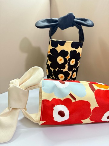 Maygo.bib 可愛蝴蝶結手提飲料提袋-小款、冰霸杯提袋