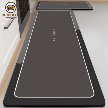 免運 公司貨 地毯 地墊 加厚矽藻泥廚房專用地墊耐臟吸水地毯可擦防水腳墊防滑防油墊子
