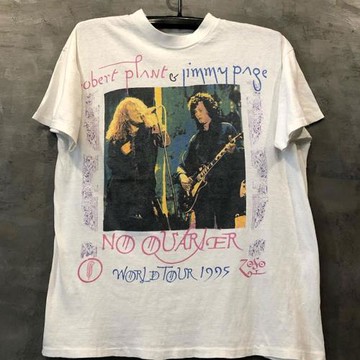 Led Zeppelin齊柏林飛船人像vintage復古短袖美式街頭潮流質感T恤