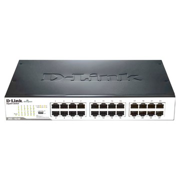 D-Link 友訊科技 DGS-1024DEEE節能網路交換器 24埠Gigabit 金屬外殼  1個