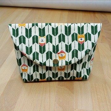 【綠色和風柴犬】 柴犬 化妝包 雜物包 收納 SHIBA INU