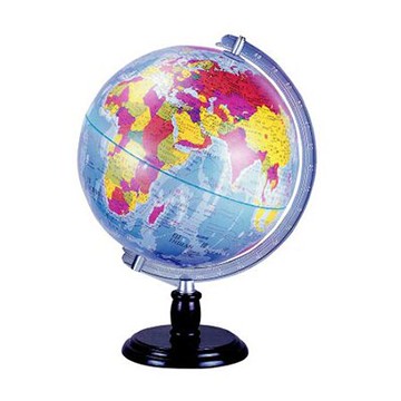 【文具通】17吋 教學 木座 地球儀 立體 W3010026【APP滿額下單10%點數(單一帳號最高5000點)】1/31止