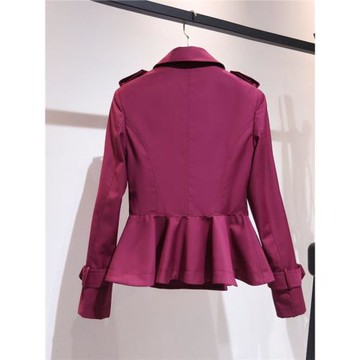 2025年新款女士春款風衣外套女春短款小個子春秋收腰今年漂亮女裝