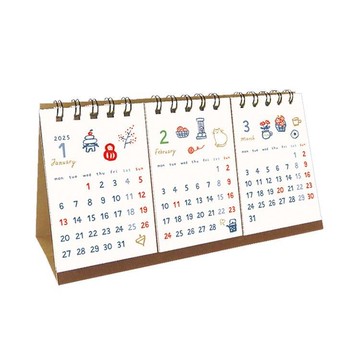 2025年 RYURYU 插畫日常桌曆_CT-2507【金石堂】