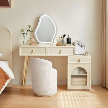 【臺灣公司 可打統編】免運 梳妝臺 化妝桌 家居法式奶油風斗柜梳妝臺一體家用可伸縮化妝桌 可開發票 全館五折 工廠現貨直銷 新品特價 z10075