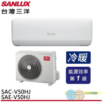 SANLUX 台灣三洋變頻冷暖分離式冷氣 SAE-V50HJ/SAC-V50HJ