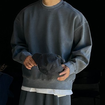 正韓SUPIMA水洗棉剪裁設計圓領大學T 10色 YUPPIE 預購商品 1007