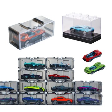 joeki卡榫強化款 1:64 模型車展示盒 展示盒 收納盒 小汽車展示盒 模型車sn0795