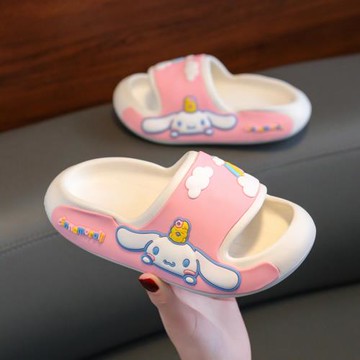 三麗鷗兒童拖鞋夏季寶寶卡通凱蒂貓大耳狗庫洛米女童拖鞋軟底防滑