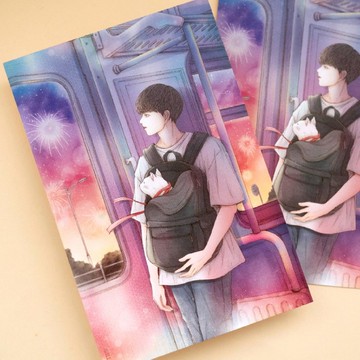 Our moment Boy 明信片 (illumi design) 貓咪款