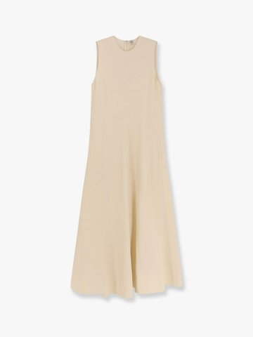 Woven stripe viscose and linen dress - TOTEME - gender_Woman