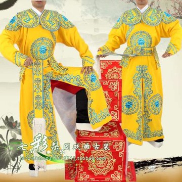 七彩梨園新款舞臺裝戲曲古裝閩劇粵劇歌仔戲服大將軍武生團花箭衣