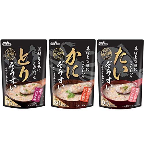 テーブルランド　具材と旨味にこだわった雑炊　250g　3種各1袋セット