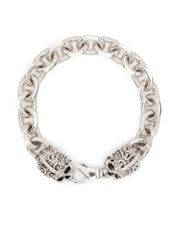 Emanuele Bicocchi - chain-link arabesque bracelet - unisex - Sterling Silver - 21