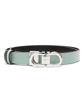 Ferragamo - Gancini buckle-fastening belt - women - Calf Leather - 100 - Green