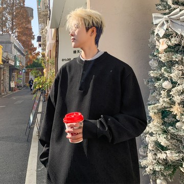 【夏季爆款】2025 鞦季新款 港風外景大碼扣子長袖T恤M-5X HT25079-特P20