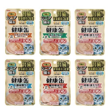 【12包組】日本 AIXIA 愛喜雅 健康軟包 40g 健康罐 腎臟健康 貓餐包 軟包『寵喵樂旗艦店』