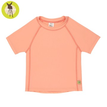 德國 Lassig - 嬰幼兒抗UV短袖泳裝上衣-琥珀粉