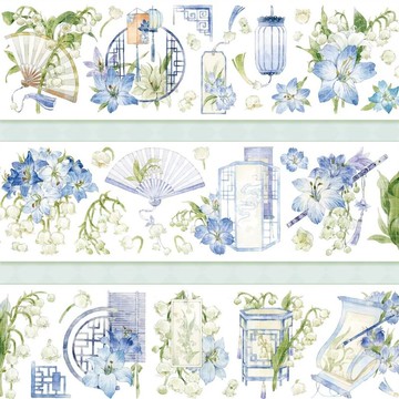 探窗 貝殼光/重油 和紙 PET 膠帶 10米卷