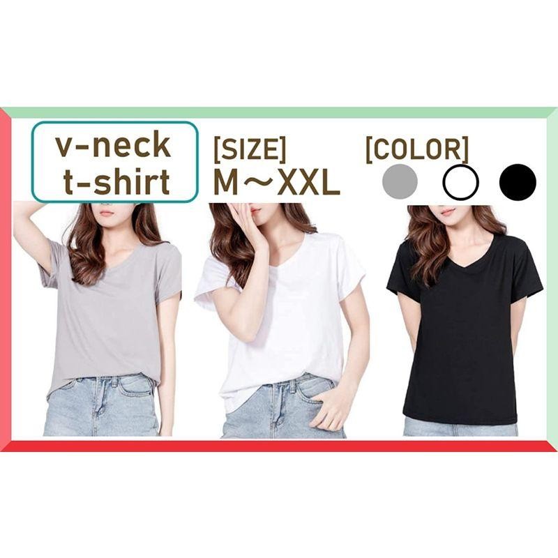 ニブンノイチプラス tシャツ vネック 無地 大人 半袖 ゆったり きれい