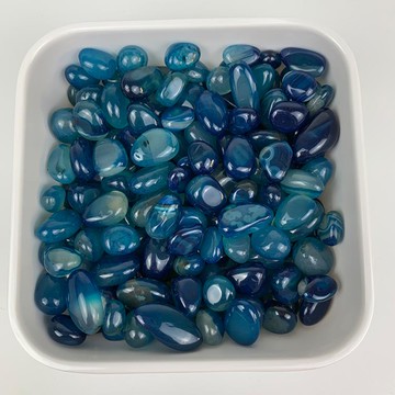 中秋免運~藍瑪瑙石雨花石原石鵝卵石魚缸造景石頭盆栽彩色石子頭五彩鋪面石 雙11全館免運