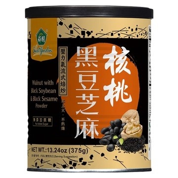 薌園 核桃黑豆芝麻粉  375g  1個