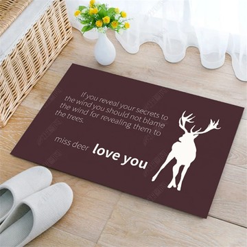 可機洗少女心卡通可愛浴室地墊家用進門衛生間門口吸水地毯防滑墊