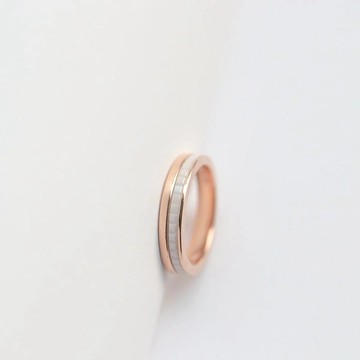 18K Ceramic Rolling Ring 陶瓷金戒指洗澡免摘  流汗碰水不褪色