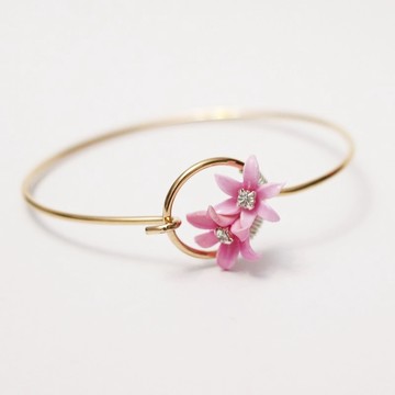 Pamycarie手工製作樹脂黏土小花手鐲