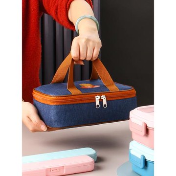 飯盒袋便當包保溫袋飯盒包手提袋鋁箔帆布加厚大號防水帶飯餐盒兜