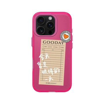 iPhone 16 Pro Clear 粉漾桃 - 好日曆 GOODAY (星期安有限公司) - 好日子筆記(白字款)